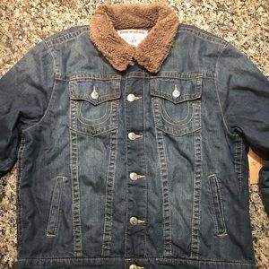 True Religion Denim Jean Trucker Jacket / Sherpa